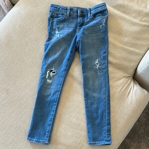 GAP Blue Distressed Skinny Jeans